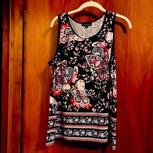 Black sleeveless top